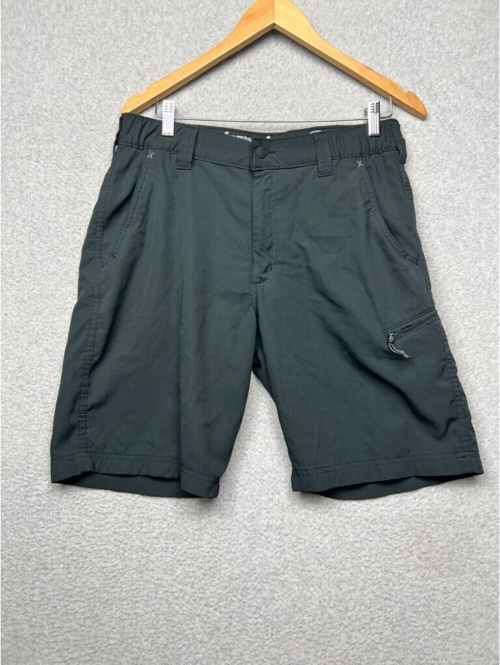 Wrangler Outdoor Series Shorts Mens 32 Black Hiking Cargo Tech Stretch Gorpcore